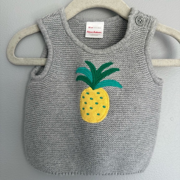 Hanna Andersson 3 Months Organic Pineapple Sweater 50 cm - Picture 1 of 4